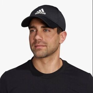 adidas Men's Hat (Black/White, One Size)